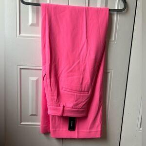 NWT Pink Mid Rise Editor Relaxed Trouser